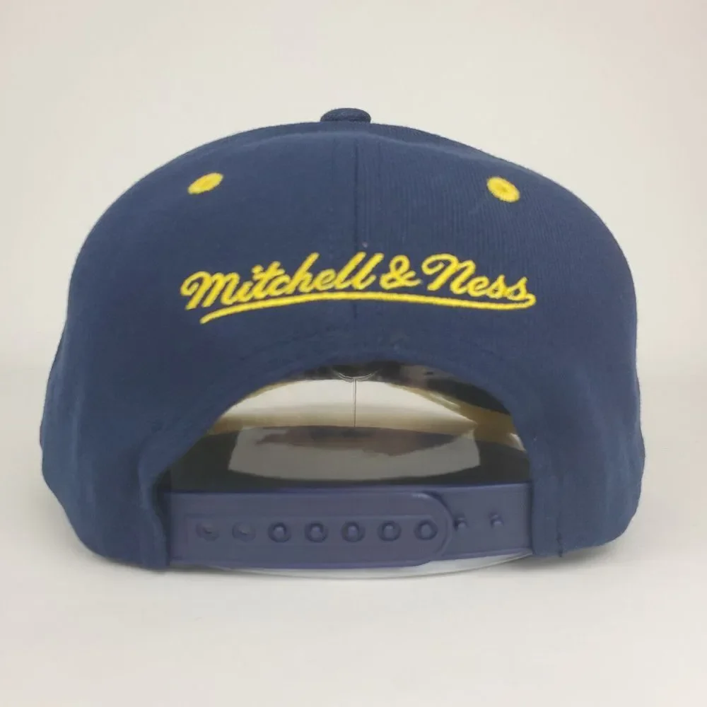 Michigan Wolverines Mitchell & Ness NCAA Pro Fit Snapback Hat Cap‎ 3D Logo NWT
